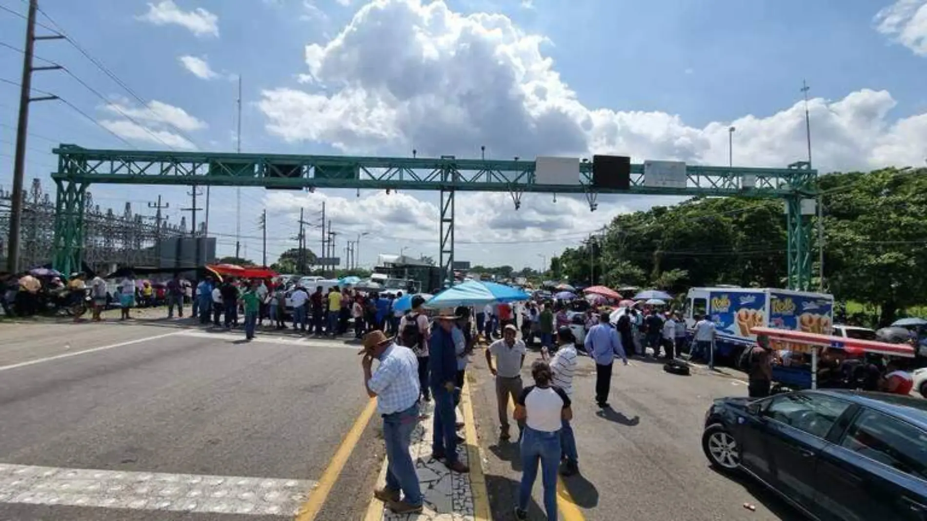 carretera bloqueada